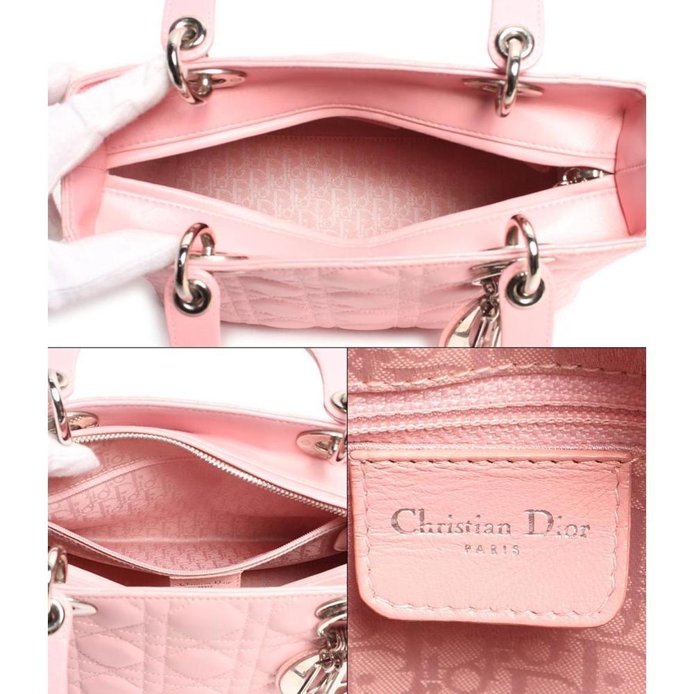 Christian Dior Lady Dior Cannage handbag leather - Picture 3 of 8
